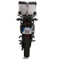 GPR TECH compatible con  Zontes 703 F 2025/2026 Baúl Alpi-Tech en aluminio color plata con placa específica incluida Capacidad Litros 35
