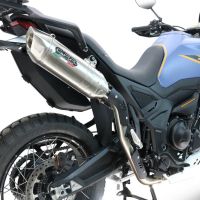 GPR escape compatible con  Zontes 703 F 2025-2026, Furore-X Acciaio Inox, Escape legal, homologado, silenciador con db killer desmontable y tubo de conexión específico 