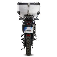 GPR TECH compatible con  Zontes 703 F 2025/2026 Baúl Alpi-Tech en aluminio color plata con placa específica incluida Capacidad Litros 45