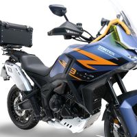 GPR TECH compatible con  Zontes 703 F 2025/2026 Baúl Alpi-Tech en aluminio, color negro con placa específica incluida Capacidad Litros 45